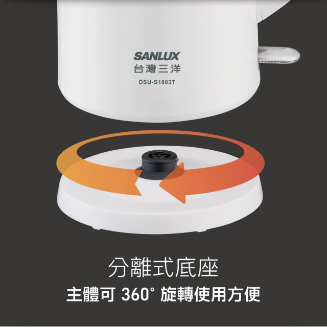 SANLUX 台灣三洋 1.8L雙層防燙電茶壺 