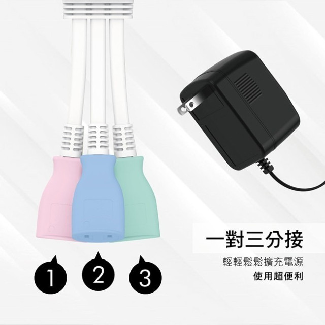 KINYO一分三插任意轉安全分接線(NDL-203)